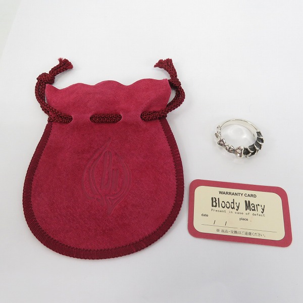 実際に弊社で買取させて頂いたBloodyMary/ブラッディマリー WISH RING ウィッシュリング 願望/19号の画像 9枚目