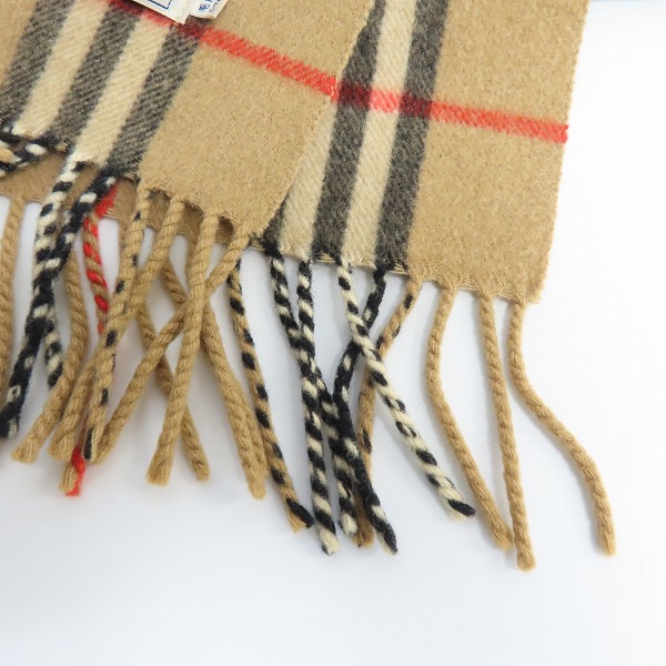 実際に弊社で買取させて頂いたBurberrys/バーバリーズ ノバチェック カシミヤ マフラーの画像 2枚目