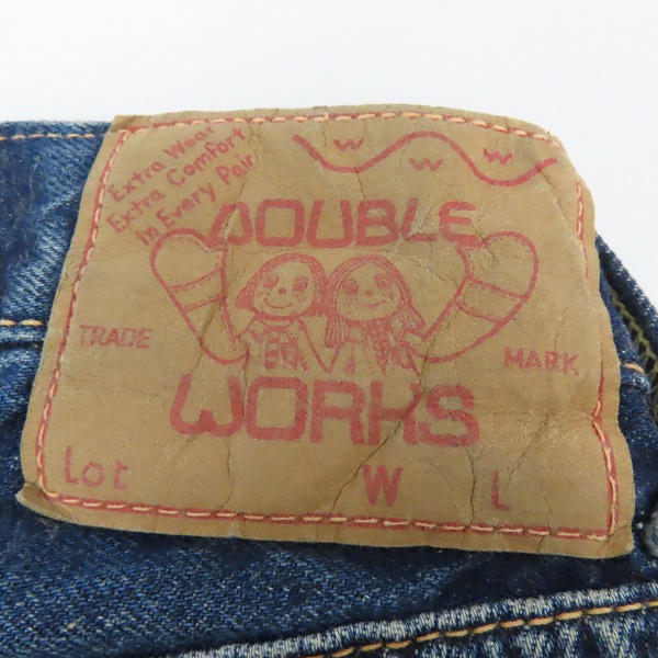 実際に弊社で買取させて頂いたDOUBLE WORKS/ダブルワークス 551 GRIPEER ZIPPER/グリッパージッパー デニムパンツ /28の画像 2枚目