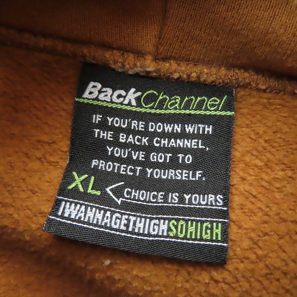 実際に弊社で買取させて頂いたBackChannel/バックチャンネル プルオーバー パーカー/XLの画像 2枚目