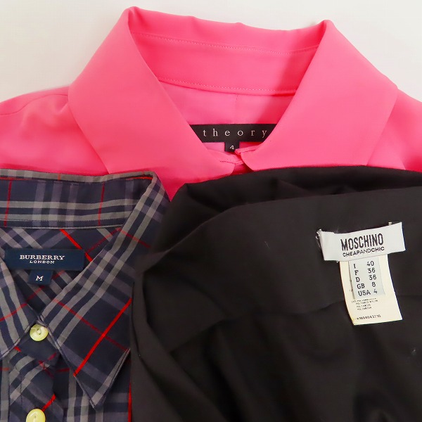 実際に弊社で買取させて頂いた【おまとめ品】モスキーノ/バーバリー/セオリー他 ワンピース/ブルゾン/スカート等 レディースアパレルの画像 6枚目