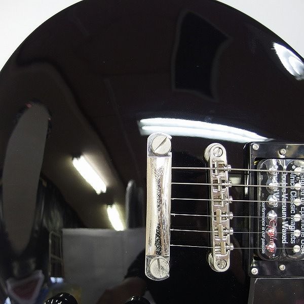 実際に弊社で買取させて頂いた★Epiphone/エピフォン Les Paul Studio Ebony/レスポール スタジオ エレキギター ギグケース付 の画像 5枚目