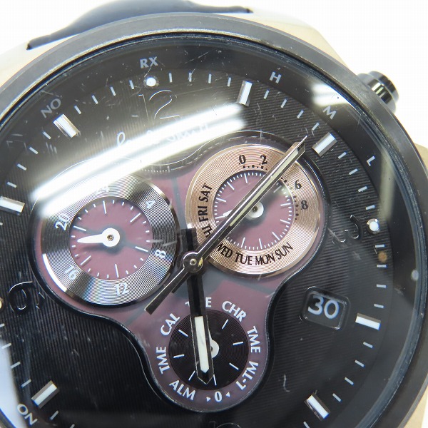 実際に弊社で買取させて頂いたPaul Smith/ポールスミス 電波ソーラー クロノグラフ E610-T021824の画像 5枚目