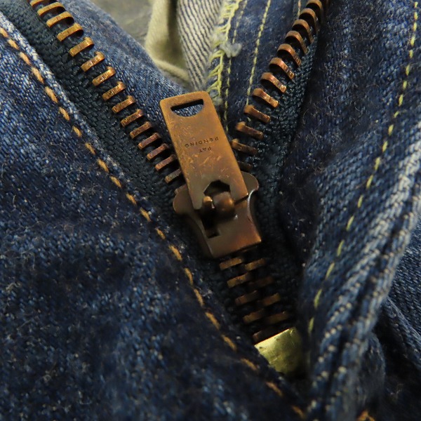実際に弊社で買取させて頂いたDOUBLE WORKS/ダブルワークス 551 GRIPEER ZIPPER/グリッパージッパー デニムパンツ /28の画像 6枚目