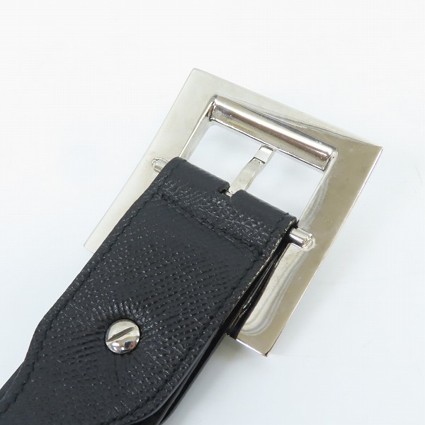 実際に弊社で買取させて頂いたBVLGARI/ブルガリ ロゴバックル レザー ベルトの画像 2枚目