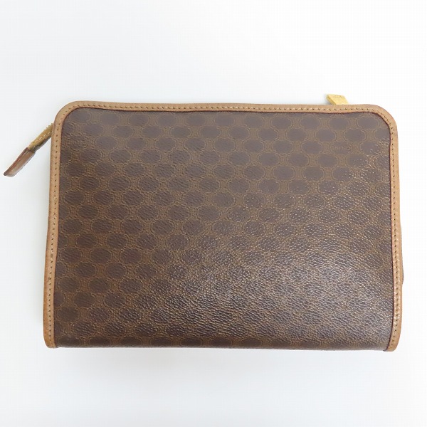 実際に弊社で買取させて頂いたCELINE/セリーヌ マカダム柄 クラッチバッグの画像 1枚目