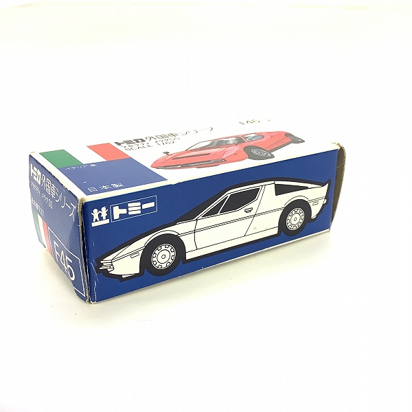 実際に弊社で買取させて頂いた(4)【空箱のみ】トミカ 外国車シリーズ 青箱 F45 マセラティ メラク SSの画像 3枚目