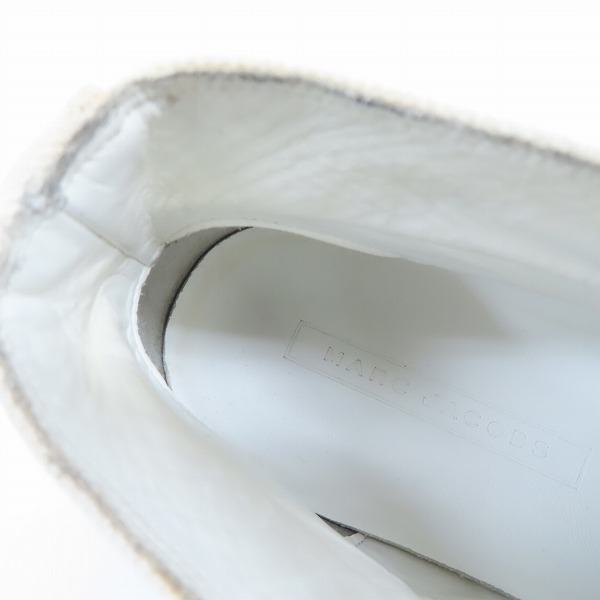 実際に弊社で買取させて頂いたMARC JACOBS/マークジェイコブス サイドデザイン キャンバス カットスニーカー Size：42の画像 4枚目