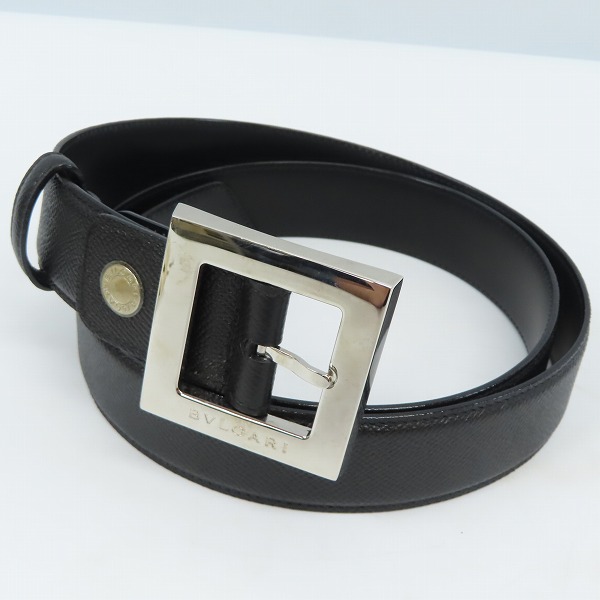 実際に弊社で買取させて頂いたBVLGARI/ブルガリ ロゴバックル レザー ベルト