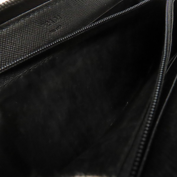 実際に弊社で買取させて頂いたPRADA/プラダ 三角ロゴプレート ラウンドファスナー長財布の画像 5枚目