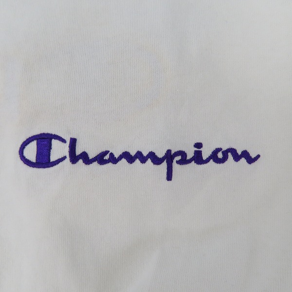 実際に弊社で買取させて頂いたChampion× ATMOS NYC LAB/チャンピオン×アトモスラボ ロゴ刺繡 半袖Tシャツ XLの画像 4枚目