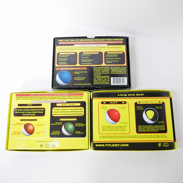 実際に弊社で買取させて頂いた【未使用/オウンネーム】Titleist/タイトリスト NXT TOUR ゴルフボール 3ダースの画像 3枚目