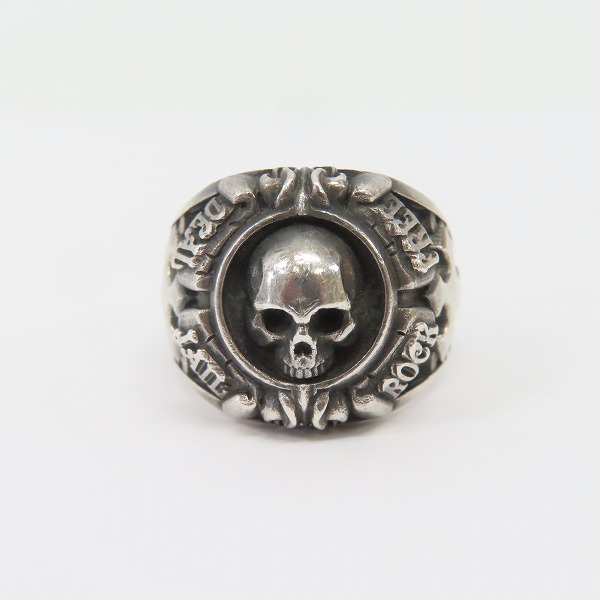 実際に弊社で買取させて頂いたDEAL DESIGN/ディールデザイン グリッド スカル カレッジ リング 21号の画像 1枚目