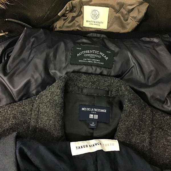 実際に弊社で買取させて頂いた【おまとめ品】ユナイテッドアローズ/イネス ド ラ フレサンジュ×ユニクロ 他 ダウンジャケット/コート 他の画像 1枚目