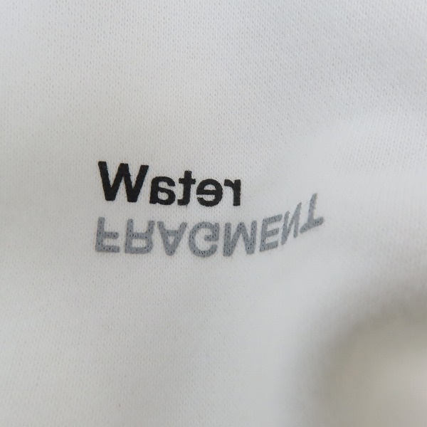 実際に弊社で買取させて頂いたretaW×FRAGMENT design/リトゥ×フラグメントデザイン ロゴプリント プルオーバーパーカー ホワイト/Lの画像 6枚目