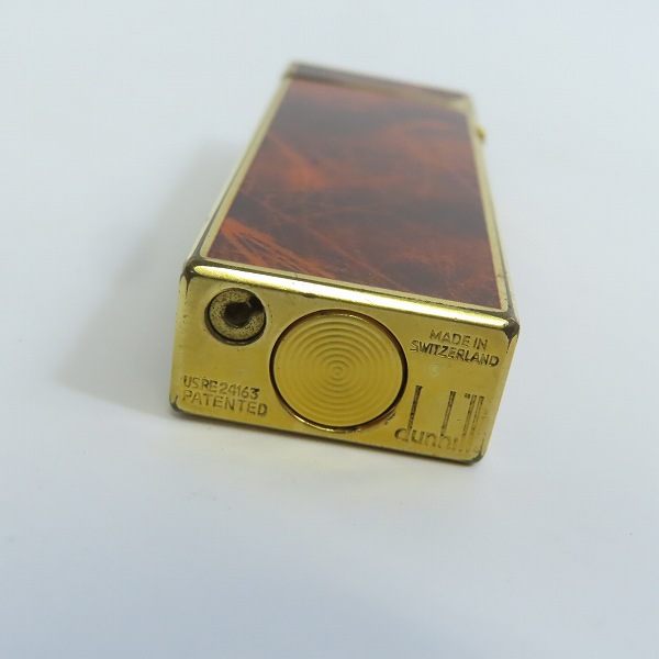 実際に弊社で買取させて頂いたdunhill/ダンヒル サイドローラーガスライター ブラウン×ゴールドの画像 5枚目