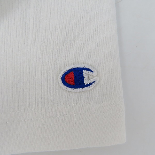 実際に弊社で買取させて頂いたChampion× ATMOS NYC LAB/チャンピオン×アトモスラボ ロゴ刺繡 半袖Tシャツ XLの画像 5枚目
