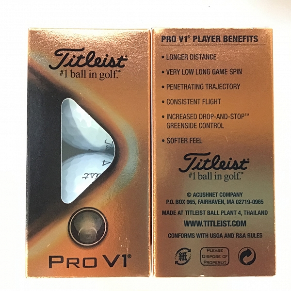 実際に弊社で買取させて頂いた（2）【未使用】Titleist/タイトリスト PRO V1 ゴルフボール1ダースの画像 1枚目