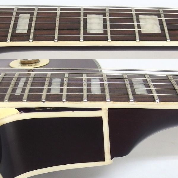 実際に弊社で買取させて頂いた★Bacchus/バッカス BLH-80FM SB セミアコType レスポールシェイプ エレキギター ギグケース付の画像 3枚目