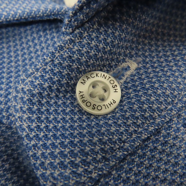 実際に弊社で買取させて頂いた(1)MACKINTOSH PHILOSOPHY/マッキントッシュフィロソフィー TROTTER/トロッター カッタウェイカラー ポロ H1M78-569-25 38の画像 5枚目