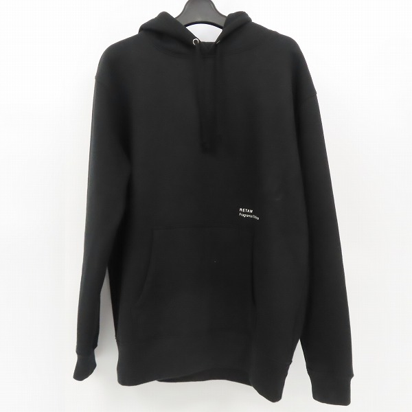 実際に弊社で買取させて頂いたretaW×FRAGMENT design/リトゥ×フラグメントデザイン ロゴプリント プルオーバーパーカー ブラック/L