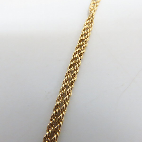 実際に弊社で買取させて頂いたChristian Dior/クリスチャンディオール ディオール ロゴ ラインストーン ネックレス イヤリング セットの画像 3枚目