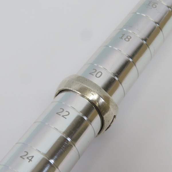 実際に弊社で買取させて頂いたDEAL DESIGN/ディールデザイン グリッド スカル カレッジ リング 21号の画像 7枚目