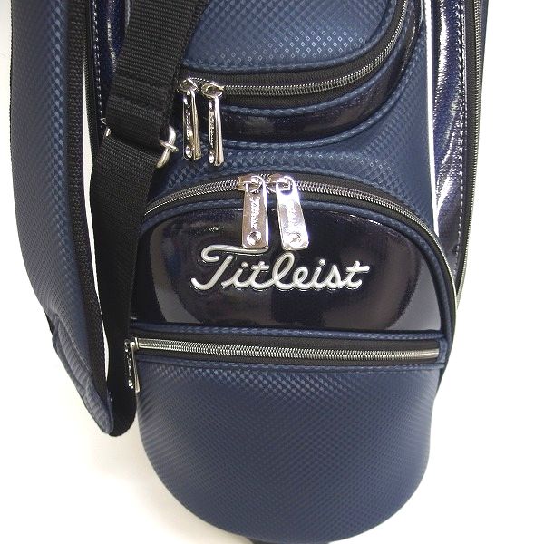 実際に弊社で買取させて頂いた【未使用】Titleist/タイトリスト CB932 9.5型 5分割キャディーバッグ 47インチ対応 アスリートスポーツ ネイビーの画像 4枚目