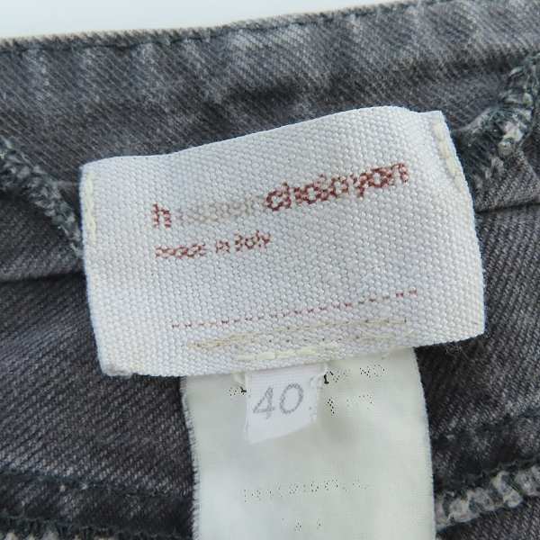 実際に弊社で買取させて頂いたhussein chalayan/フセインチャラヤン デニムパンツ/40の画像 2枚目