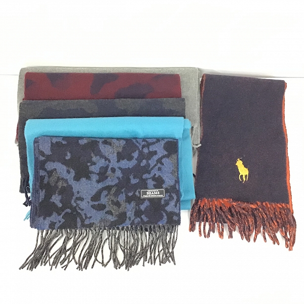 実際に弊社で買取させて頂いた【おまとめ品/未使用品含む】ラルフローレン/バーバリー/ニコアンド 他 ストール/マフラー/手袋/ひざ掛け 等の画像 2枚目