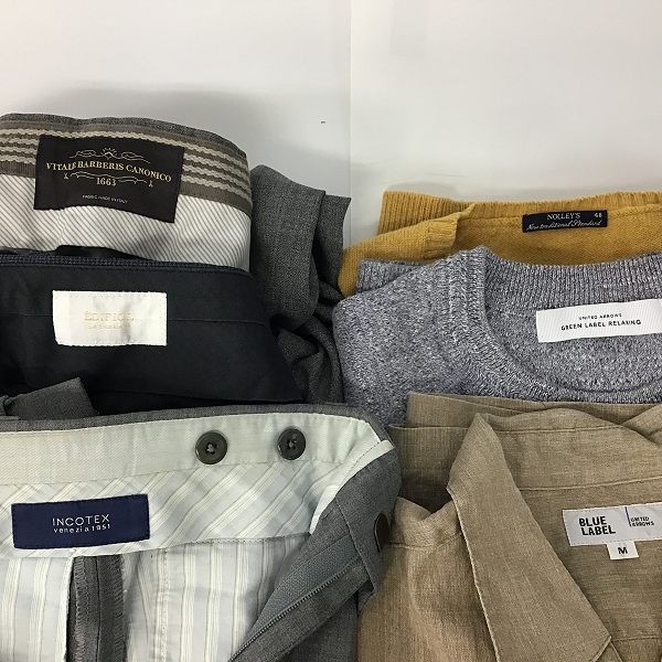 実際に弊社で買取させて頂いた【おまとめ品】VITALE BARBERIS CANONICO/ユナイテッドアローズ 他 テーラードジャケット/スラックス/セーター 他の画像 1枚目