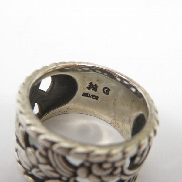 実際に弊社で買取させて頂いた【ギャラ付】Bloody Mary /ブラッディマリー 仏光万華鏡 Buddhist Lamp Ring L リング/21号の画像 6枚目