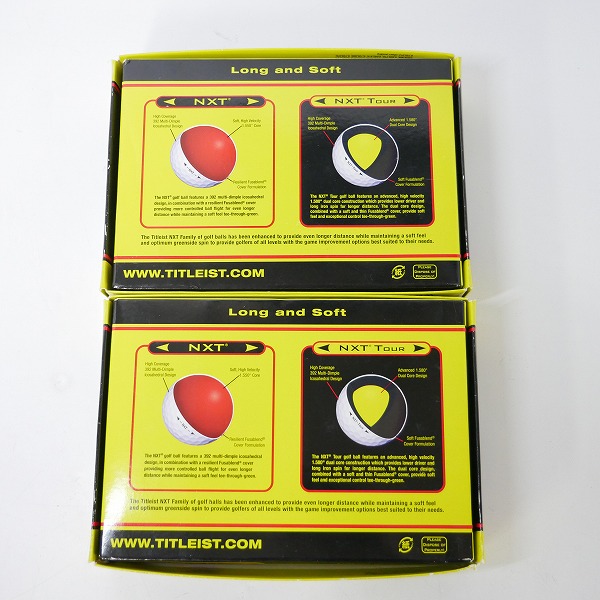 実際に弊社で買取させて頂いた【未使用/オウンネーム】Titleist/タイトリスト NXT TOUR ゴルフボール 2ダースの画像 3枚目