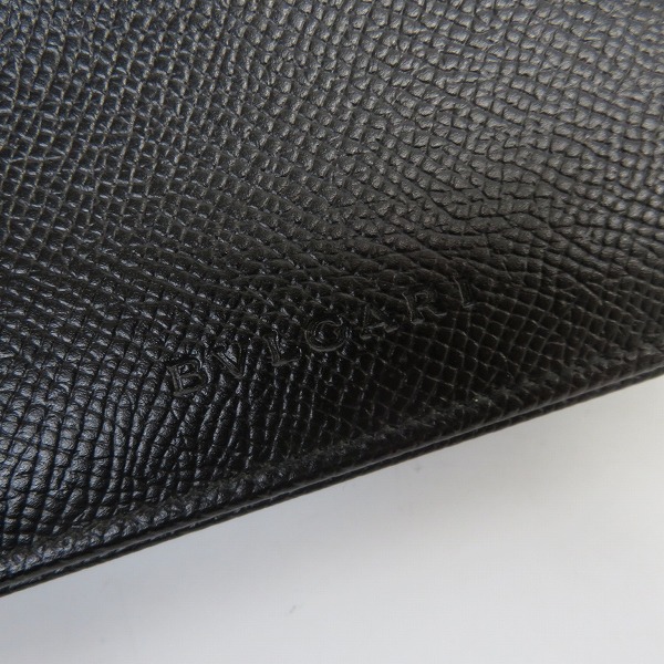 実際に弊社で買取させて頂いたBVLGARI/ブルガリ グレインレザー カードケース/名刺入れの画像 5枚目