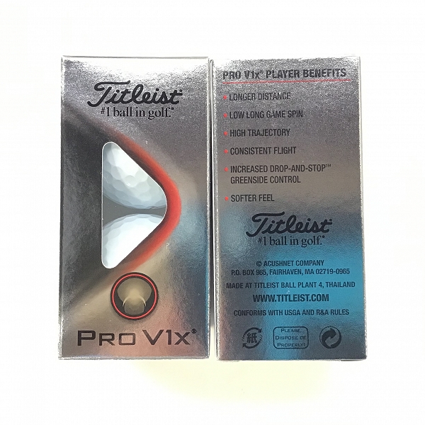 実際に弊社で買取させて頂いた【未使用】Titleist/タイトリスト PRO V1x ゴルフボール 3ダースの画像 1枚目