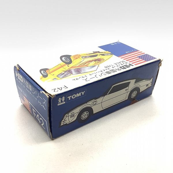 実際に弊社で買取させて頂いた【空箱のみ】トミカ 外国車シリーズ 青箱 F42 ポンティアック ファイアーバード トランザムの画像 2枚目