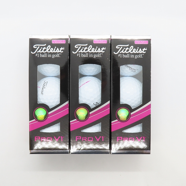 実際に弊社で買取させて頂いた【未使用】Titleist/タイトリスト  PRO V1 PINK PLAY ゴルフボール 3スリーブ