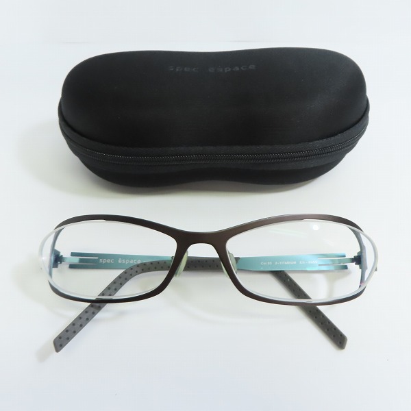 実際に弊社で買取させて頂いたspec espace/スペックエスパス メガネフレーム ES-6055 col.53の画像 9枚目