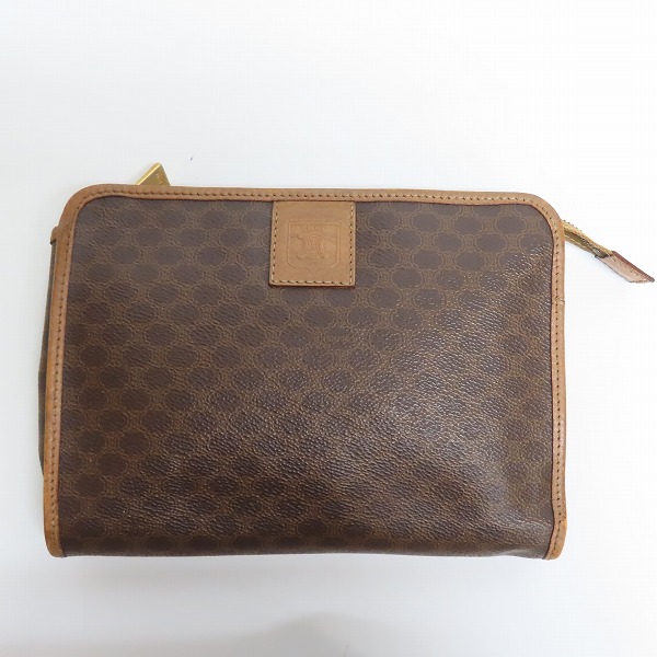 実際に弊社で買取させて頂いたCELINE/セリーヌ マカダム柄 クラッチバッグ