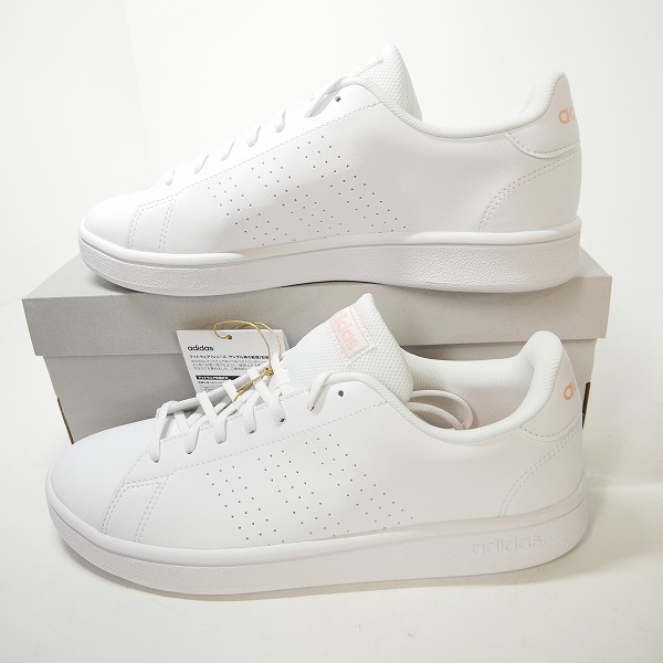 実際に弊社で買取させて頂いた【未使用】adidas/アディダス ア W ADVANCOURT BASE/ドバンコート ベース シューズ/スニーカー EE7510/25.5の画像 2枚目