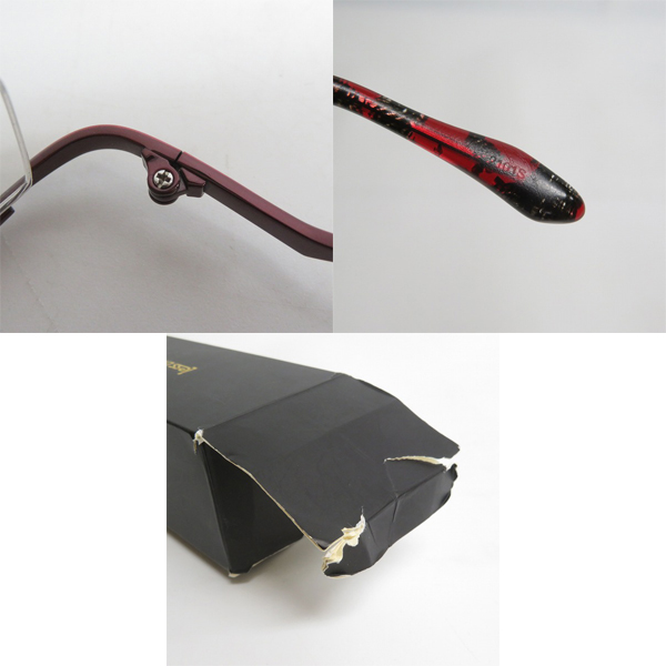 実際に弊社で買取させて頂いたLess than human/レスザンヒューマン メガネフレーム po6po10の画像 7枚目