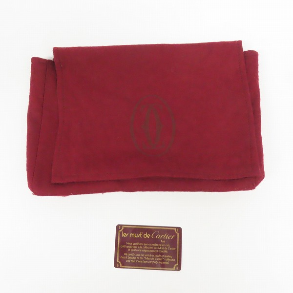 実際に弊社で買取させて頂いたCartier/カルティエ マストライン レザー クラッチバッグ/セカンドバッグの画像 8枚目