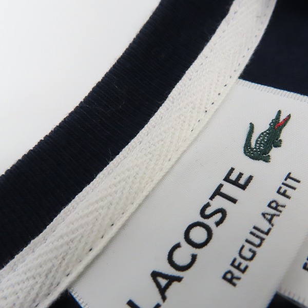 実際に弊社で買取させて頂いたLACOSTE/ラコステ  ロゴ刺繍 長袖Tシャツ Sの画像 5枚目