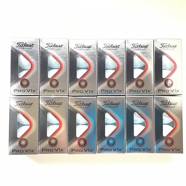 実際に弊社で買取させて頂いた（2）【未使用】Titleist/タイトリスト PRO V1x ゴルフボール  2ダース