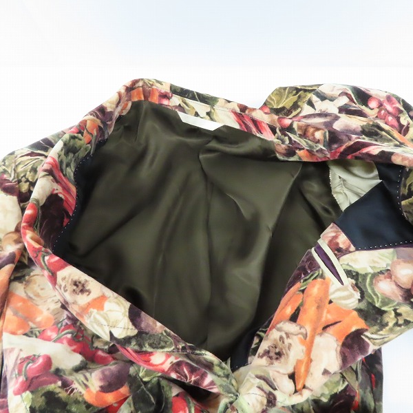 実際に弊社で買取させて頂いたPaul Smith COLLECTION/ポールスミス コレクション ベジタブルプリント 2ボタン テーラードジャケット Size：Lの画像 4枚目