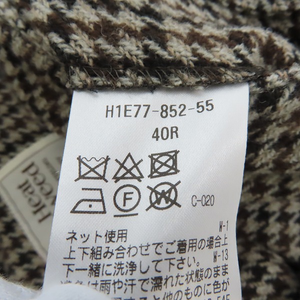 実際に弊社で買取させて頂いたMACKINTOSH PHILOSOPHY/マッキントッシュ フィロソフィー テーラードジャケット H1E77-852-55 /40Rの画像 4枚目