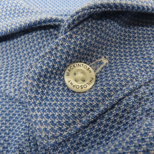 実際に弊社で買取させて頂いた(3)MACKINTOSH PHILOSOPHY/マッキントッシュフィロソフィー TROTTER/トロッター カッタウェイカラー ポロ H1M78-569-25 38の画像 5枚目