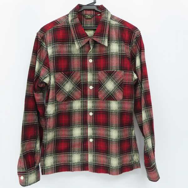 実際に弊社で買取させて頂いたFLAT HEAD/フラットヘッド Black Mint チェック柄 長袖 シャツ 40