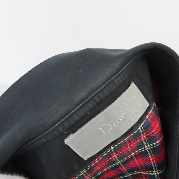 実際に弊社で買取させて頂いた【JPタグ】Dior HOMME/ディオールオム 2005AW GLAM期 チェックシャツ 5HH1058330/37の画像 6枚目
