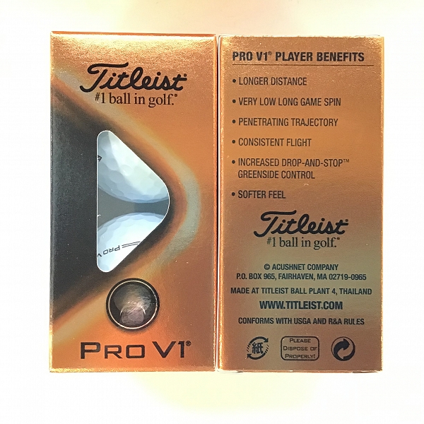 実際に弊社で買取させて頂いた（2）【未使用】Titleist/タイトリスト PRO V1 ゴルフボール 3ダースの画像 1枚目